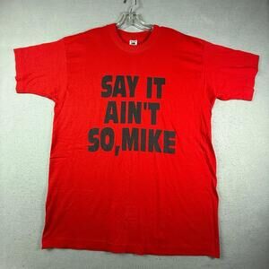 Vtg 90S Say It Aint So Mike Michael Jordan Retirement T-Shirt Xl Chicago Bulls